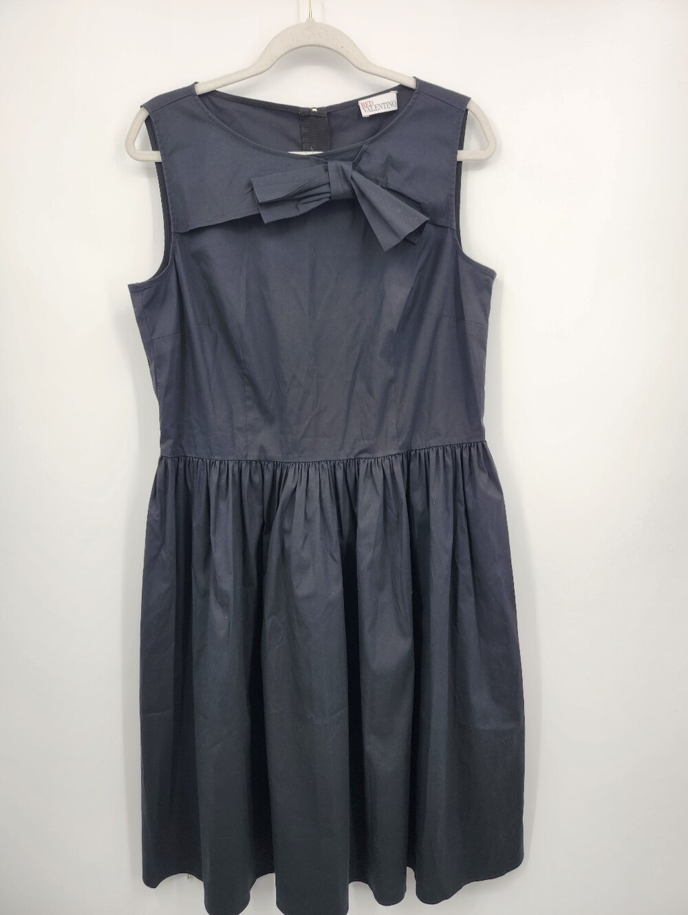 Red Valentino Women's Designer Dress Black Bow tie  Sz S